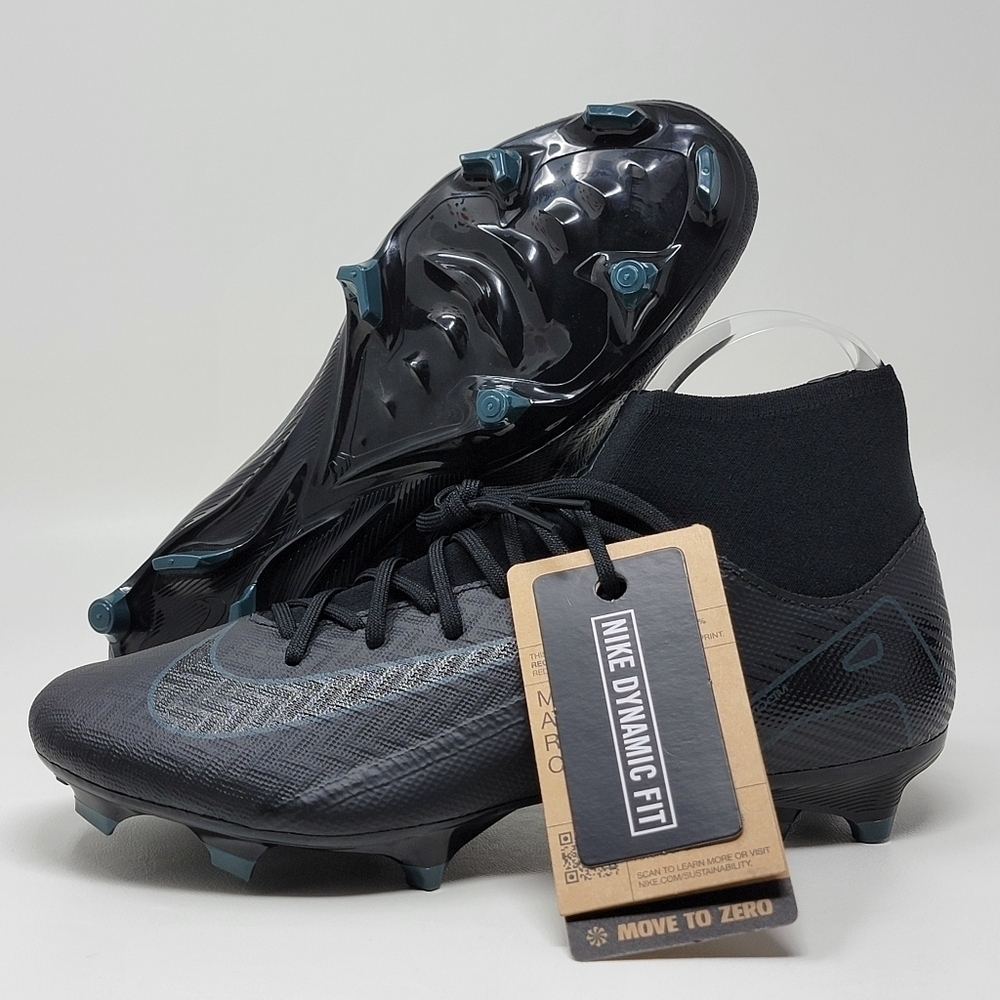 Nike Zoom Superfly 10 Academy FG MG Soccer Black FQ1456 002 Men’s Size 6.5 New